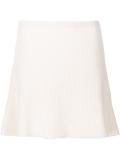 ribbed A-line skirt
