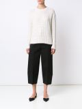 crop stitch sweater