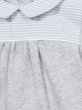 striped detail romper