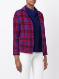 checked wool blazer 