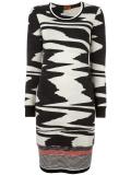 patterned knit dress