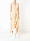 draped dress