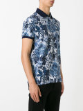 floral print polo shirt