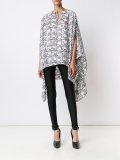 'Smoke' cape blouse 