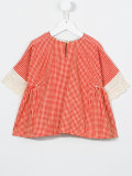 checked blouse  