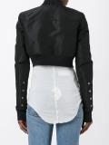 Glitter cropped bomber jacket