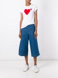 heart print T-shirt 