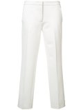 straight cropped trousers