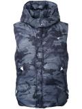 camouflage print sleeveless jacket 