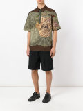 multi-print polo shirt