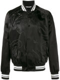 panther motif bomber jacket