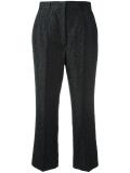 jacquard cropped trousers