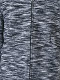 marled zipped hoodie