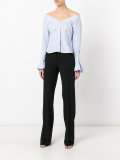 pleat-front tailored trousers