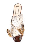 snake print sandals 
