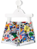 printed jogging shorts 