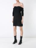 strapless linen crush dress