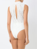 sheer panel swimsuit