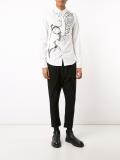 abstract print shirt