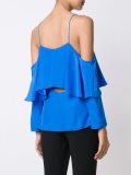 cold shoulder ruffle blouse