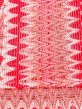 wavy pattern knitted scarf