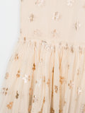 floral print tulle dress