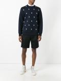 fleur-de-lis embroidered sweatshirt