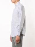 cutaway collar checked shirt 