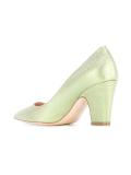 glitter pointed toe pumps