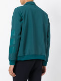 striped sleeves bomber jacket