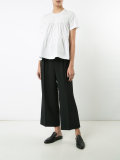 tiered short-sleeve blouse 