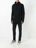 tape detail hoodie 