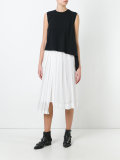 draped asymmetric T-shirt 