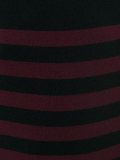 striped fitted long dress