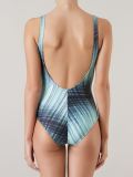 open back printed swimsuit