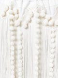 fringed asymmetric skirt