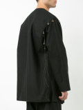 Open Armpit Ethnic Button Jacket