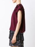 ruffled detail T-shirt 