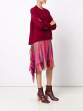 reversible striped cardigan