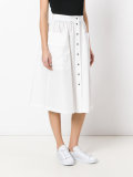 buttoned midi skirt