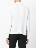 embroidered trim fastened top 