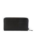 debossed logo zip-around wallet