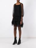 embroidered tiered dress