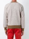 contrast trim knitted sweatshirt