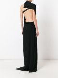 single back strap gown