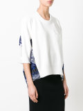 tribal lace embroidered jumper