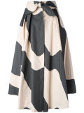 wavy print full skirt