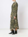 frill neck midi dress