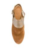 buckled sling back boots