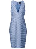 jacquard fitted dress